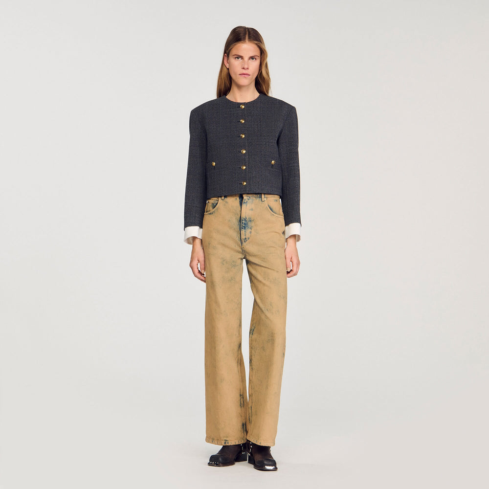 Sandro Women Rhinestone tailored jacket