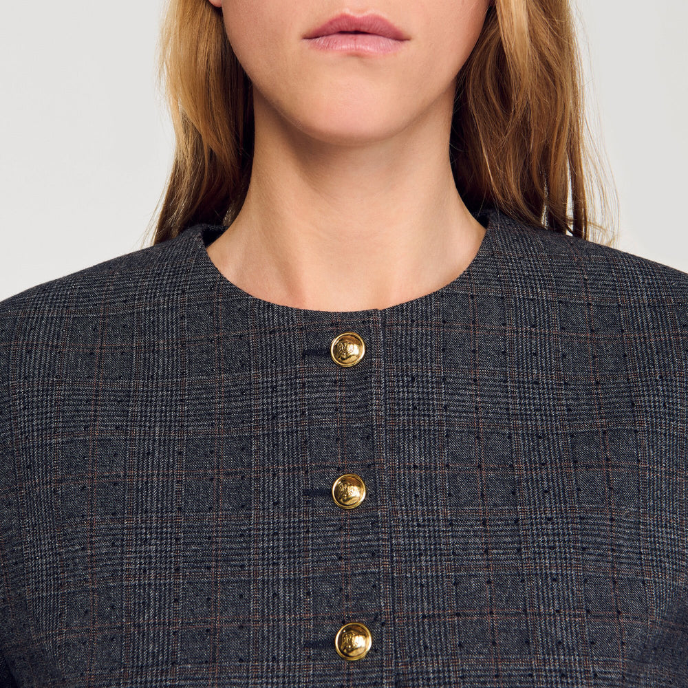 Sandro Women Rhinestone tailored jacket