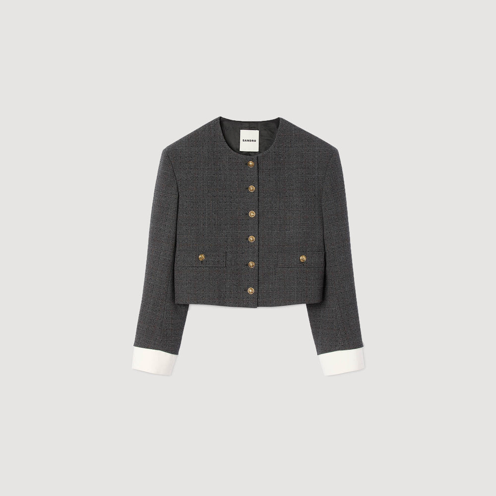 Sandro Women Rhinestone tailored jacket