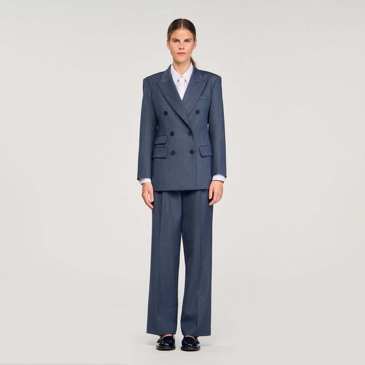 Sandro Women Striped tailored jacket