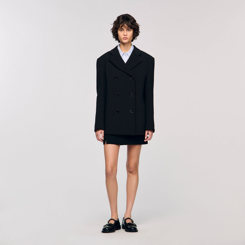 Sandro Women Crossed tailored jacket