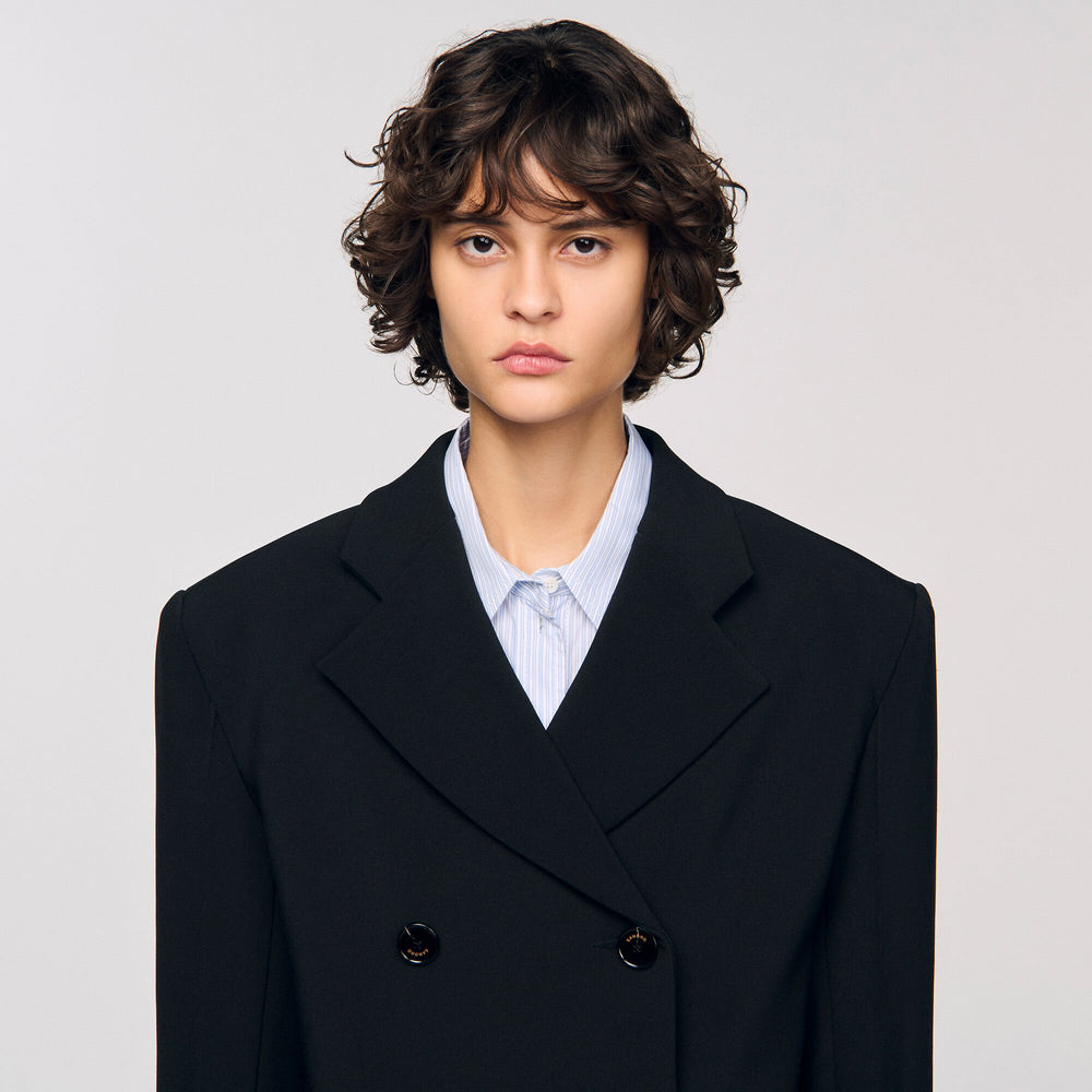 Sandro Women Crossed tailored jacket