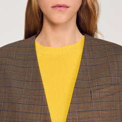Sandro Women Oversized checked jacket