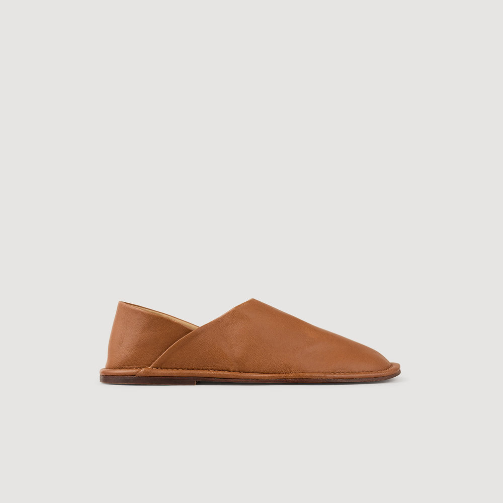 Sandro Men Grained leather slippers