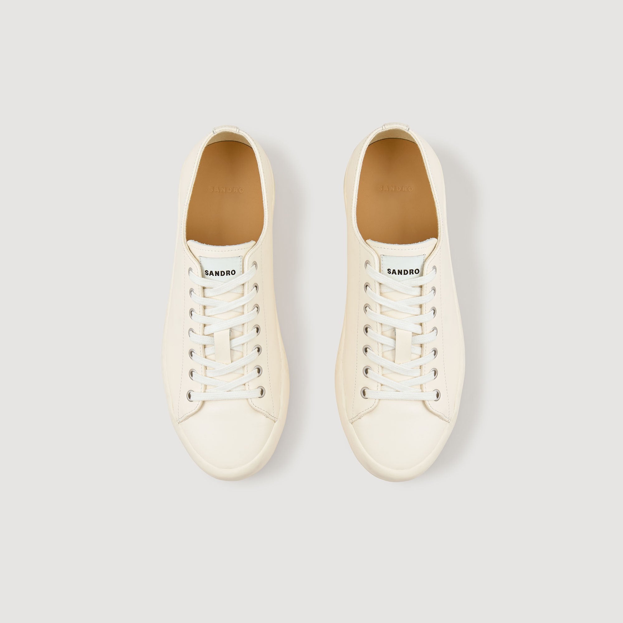 Sandro Men Low-top split leather trainers