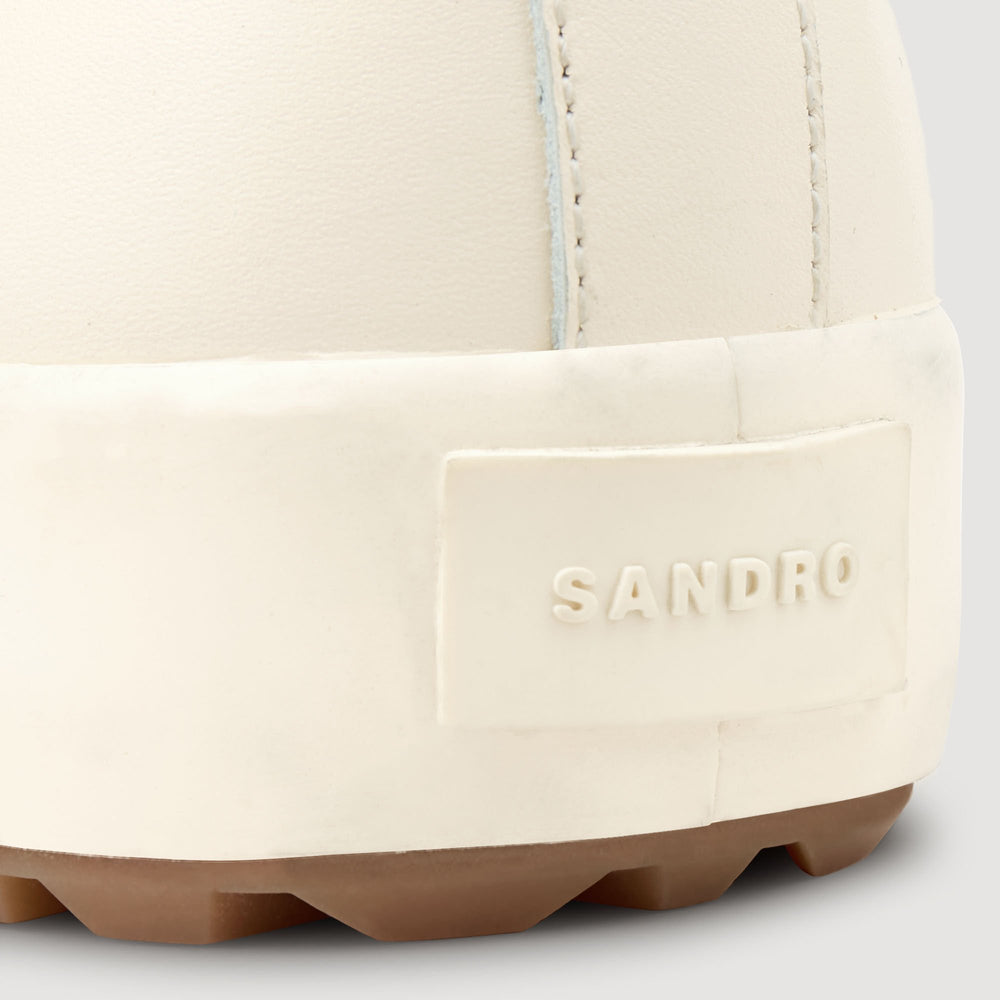 Sandro Men Low-top split leather trainers