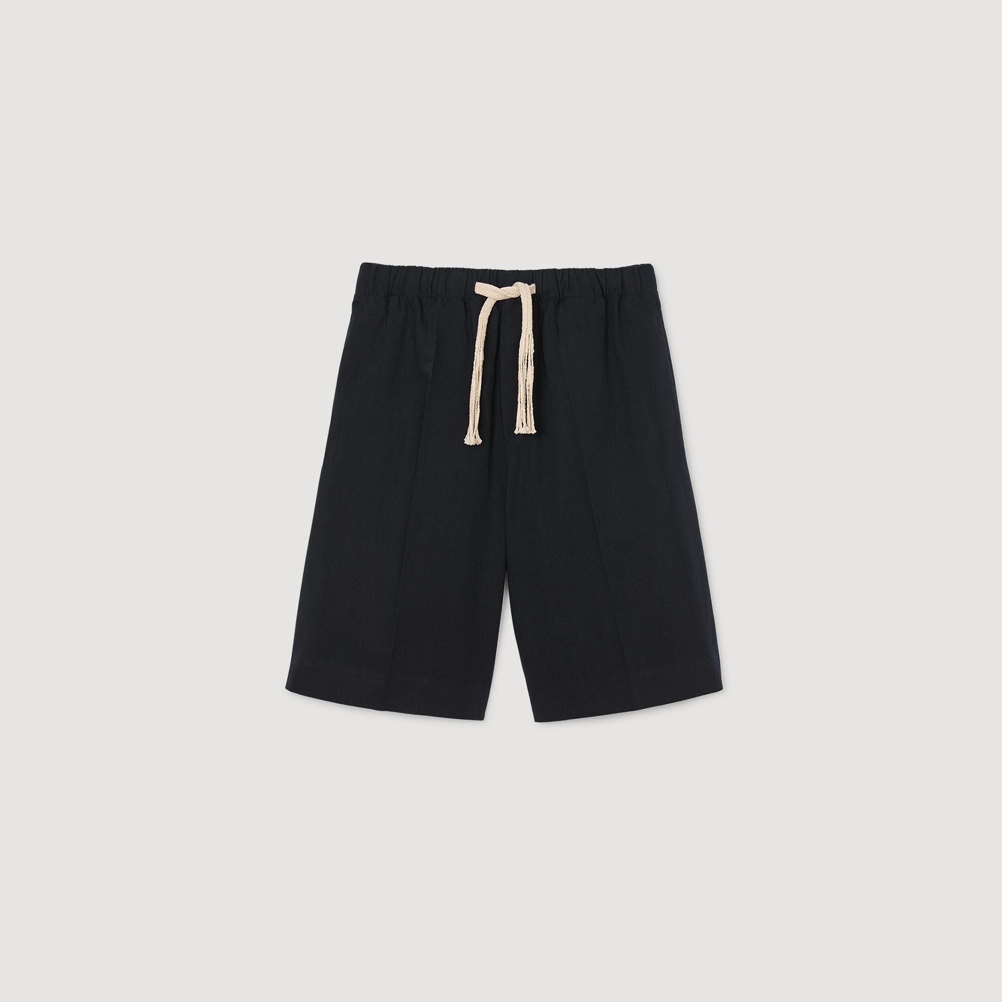 Sandro Men Elasticated waist cotton shorts