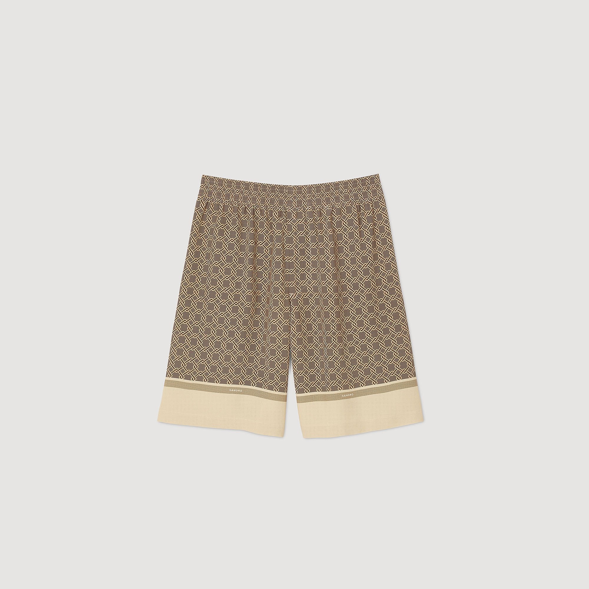 Sandro Men Patterned Flowy Bermuda shorts