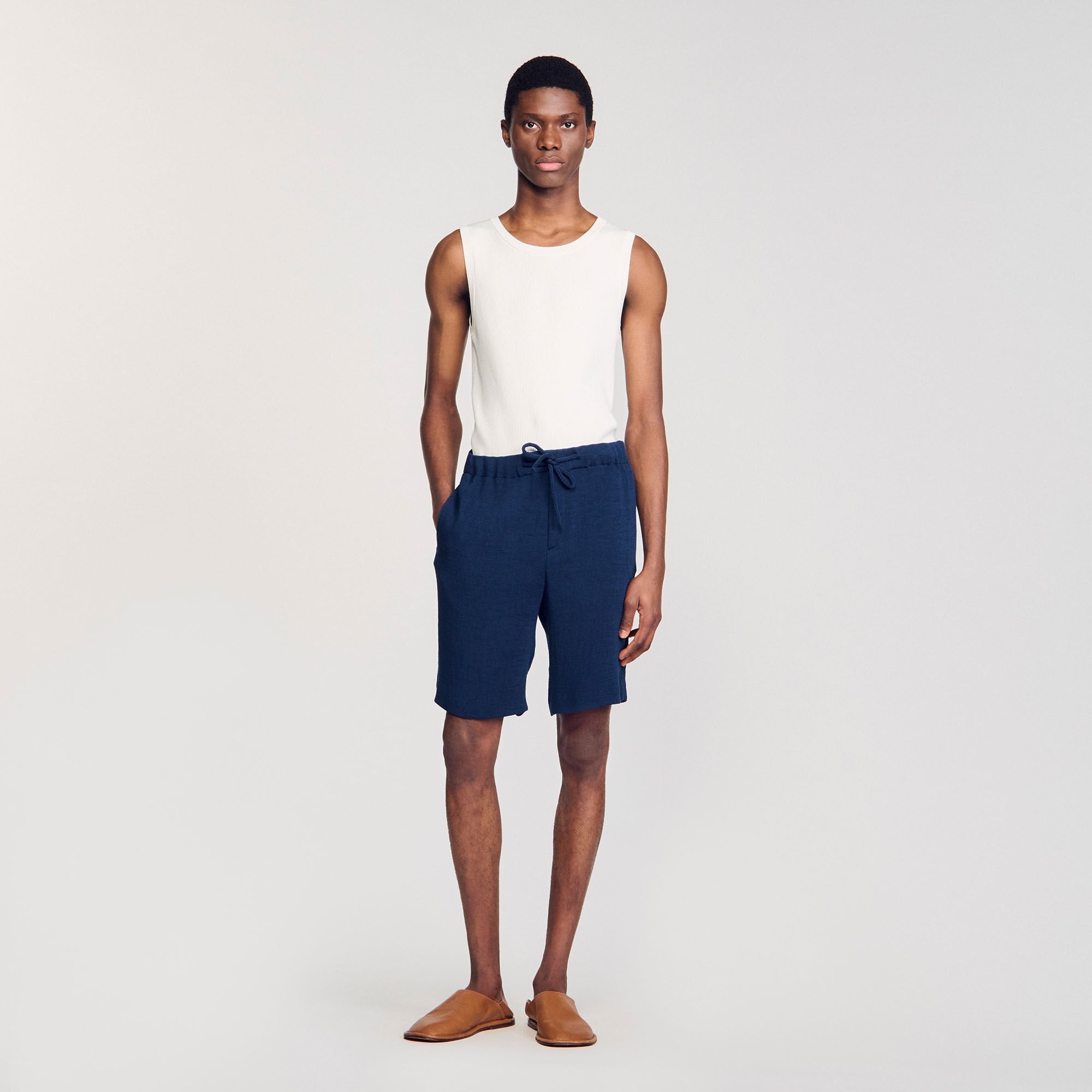 Sandro Men Pleated Bermuda shorts
