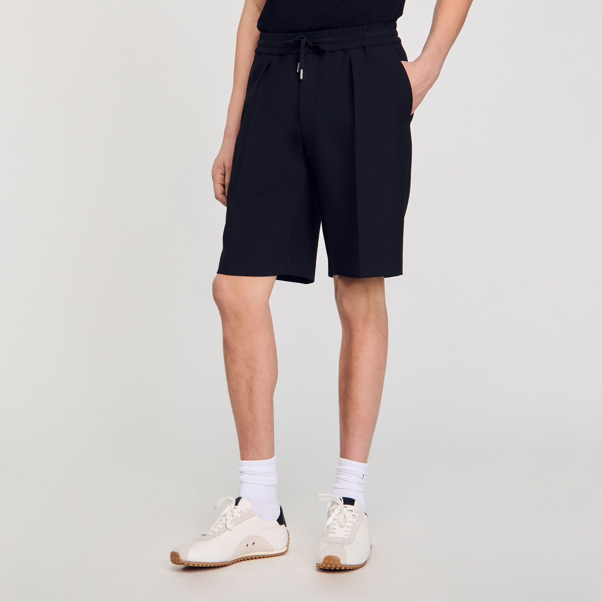 Sandro Men Jersey Bermuda shorts