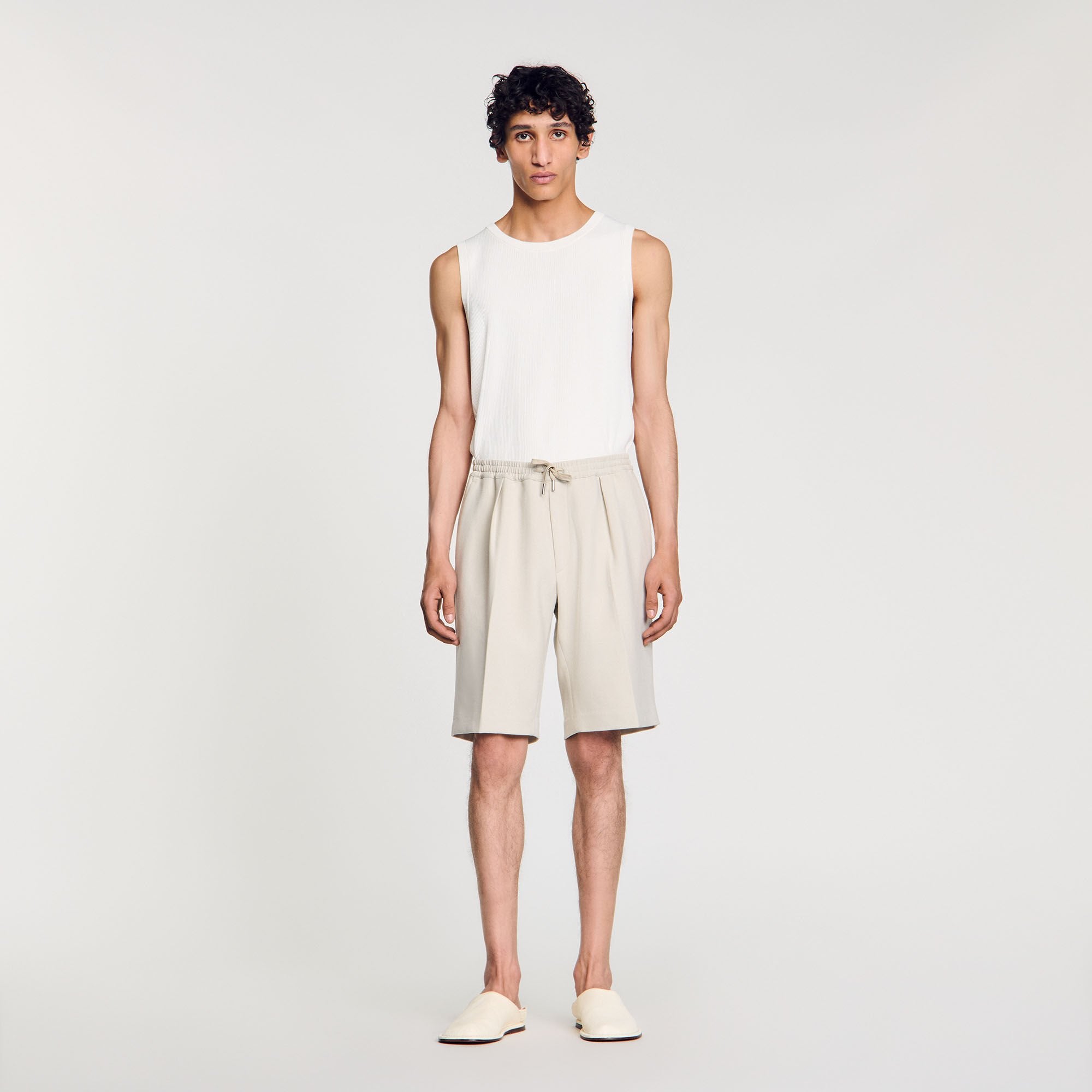 Sandro Men Jersey Bermuda shorts