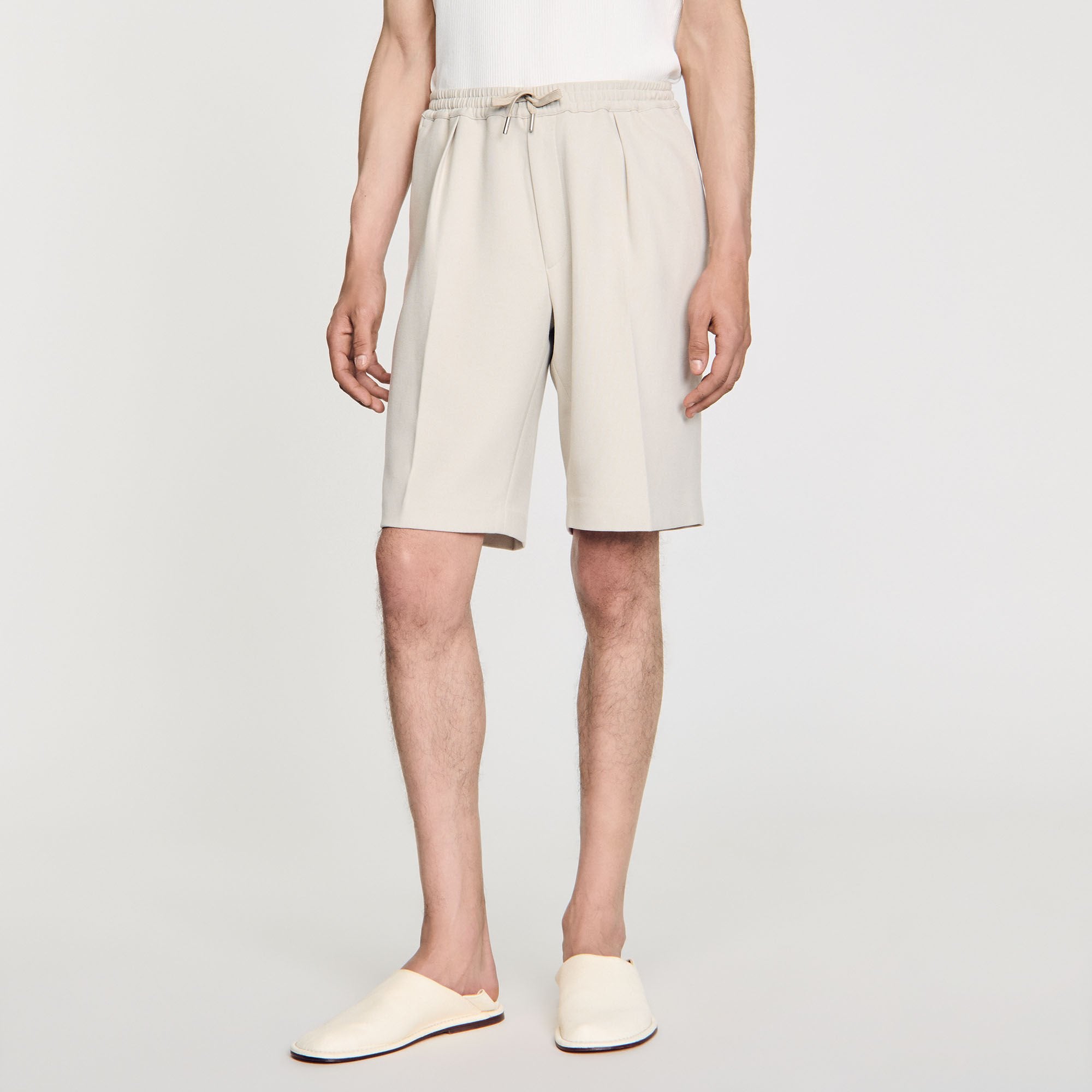 Sandro Men Jersey Bermuda shorts