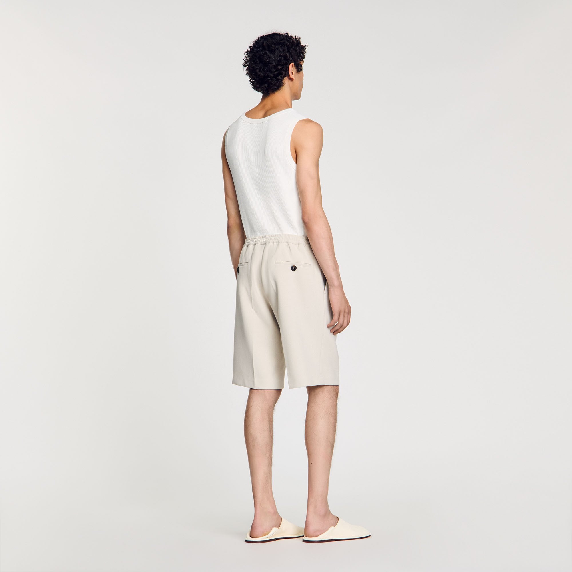Sandro Men Jersey Bermuda shorts