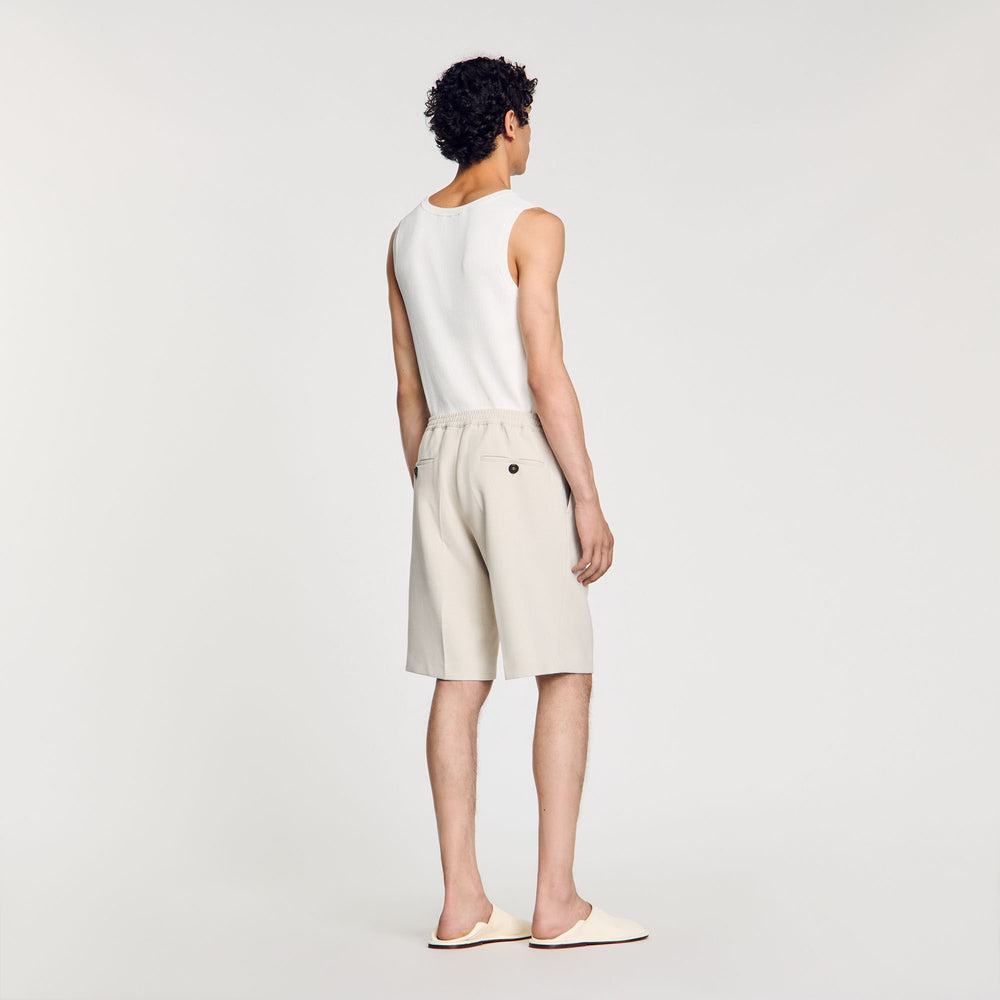 Sandro Men Jersey Bermuda shorts