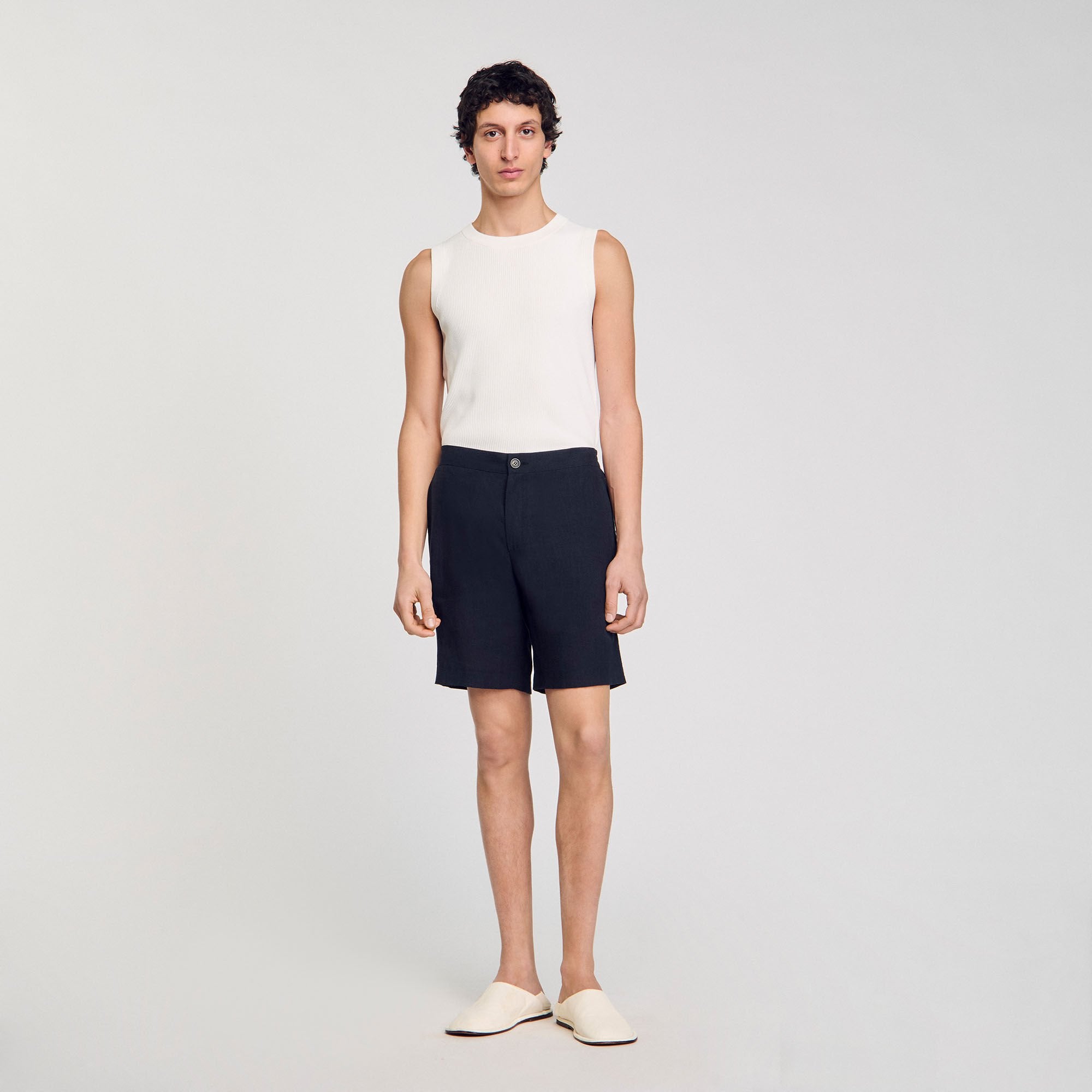 Sandro Men Linen shorts
