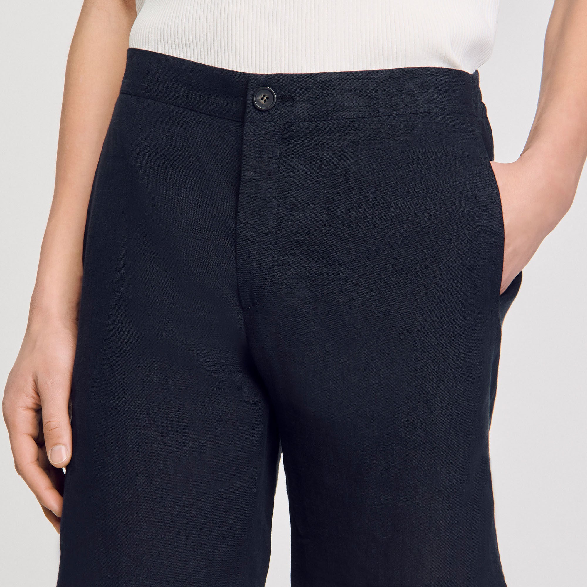 Sandro Men Linen shorts