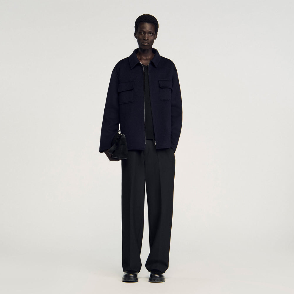 Sandro Men Zipped overshirt