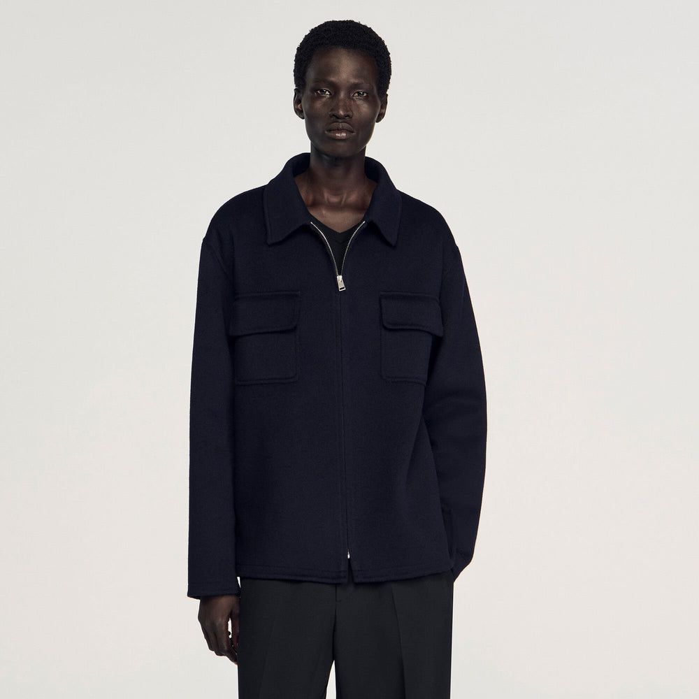 Sandro Men Zipped overshirt