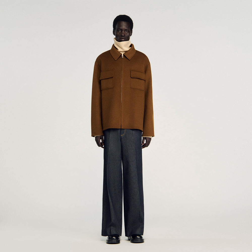 Sandro Men Zipped overshirt