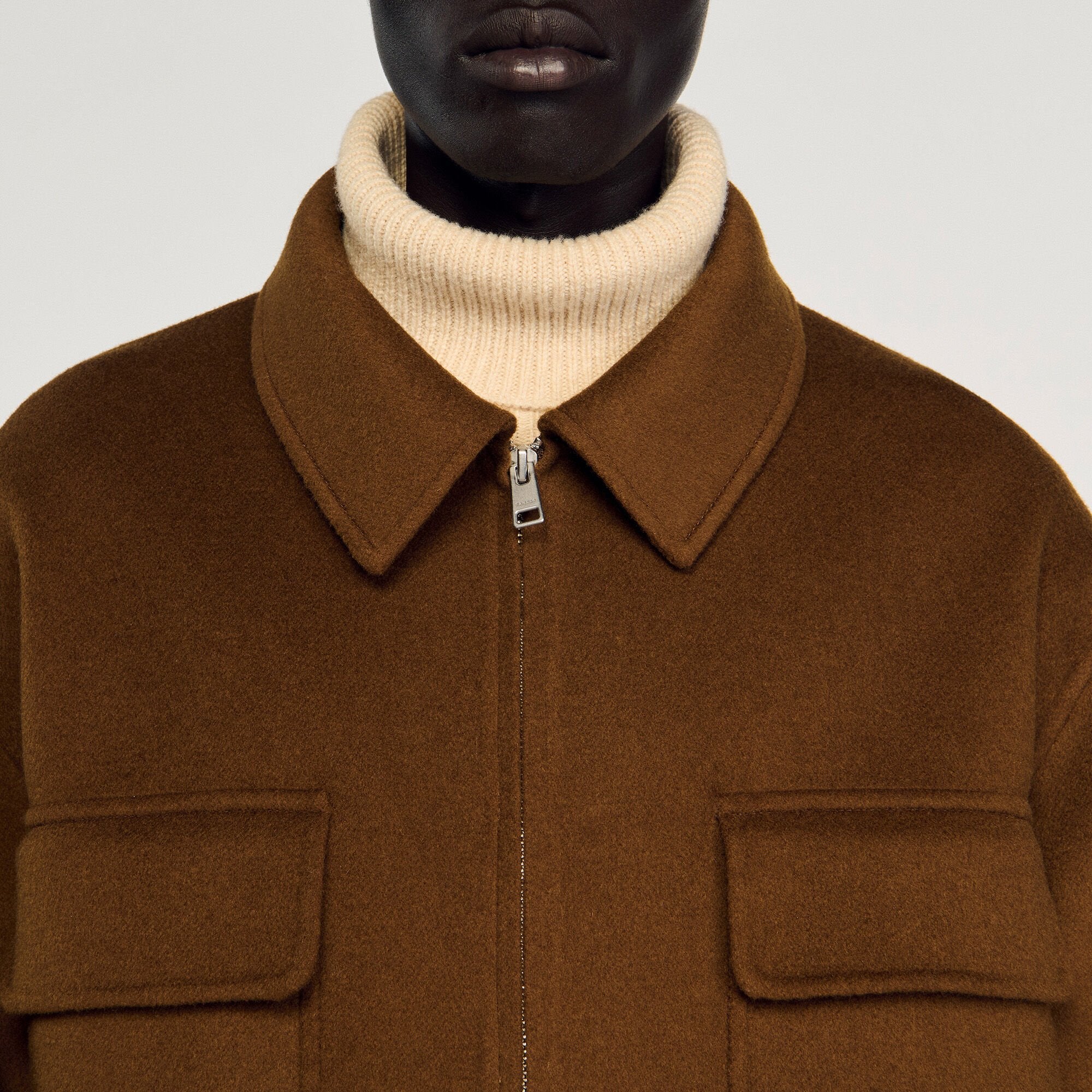 Sandro Men Zipped overshirt