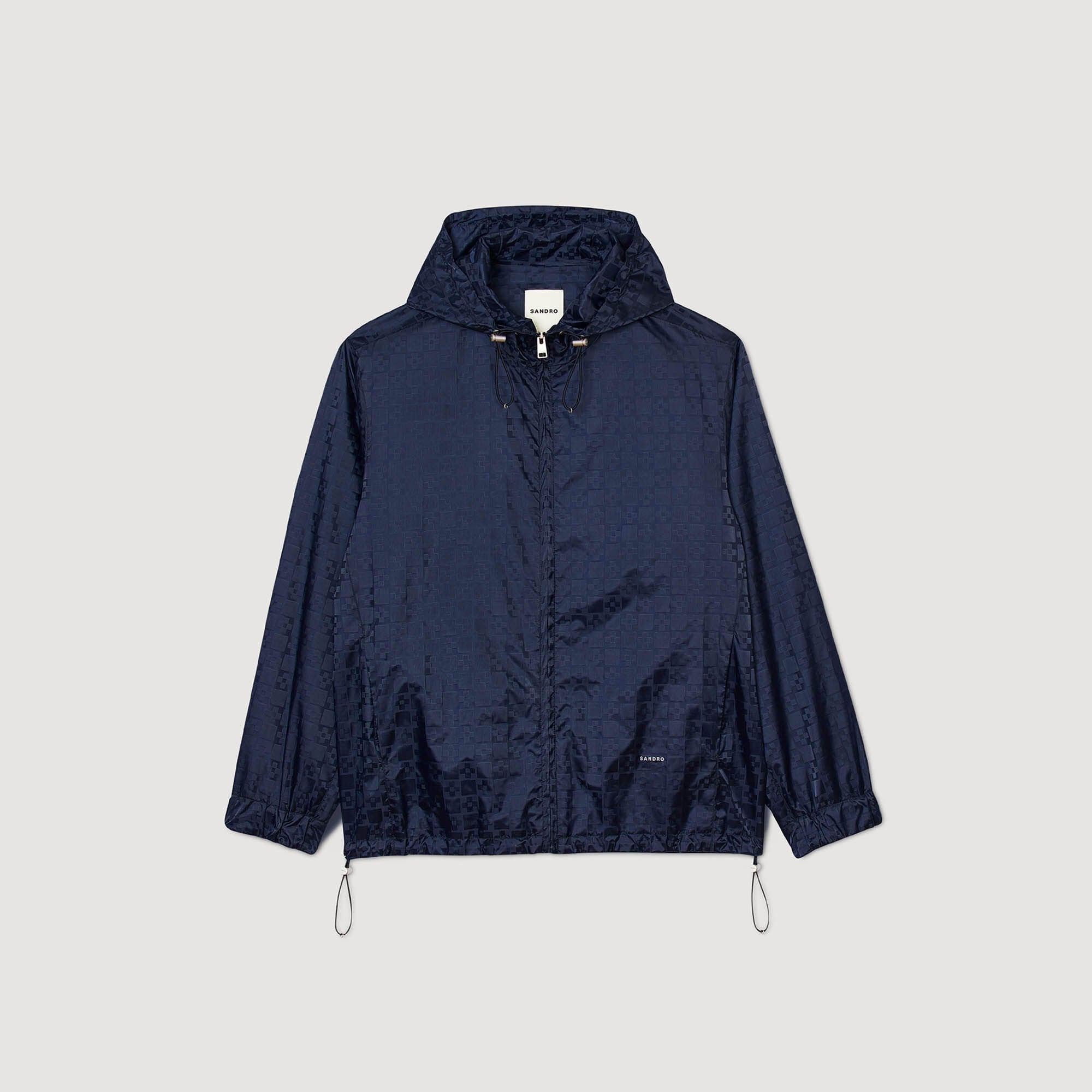 Sandro Men Square Cross nylon jacket