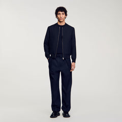 Sandro Men Zip-up varsity jacket