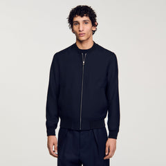 Sandro Men Zip-up varsity jacket