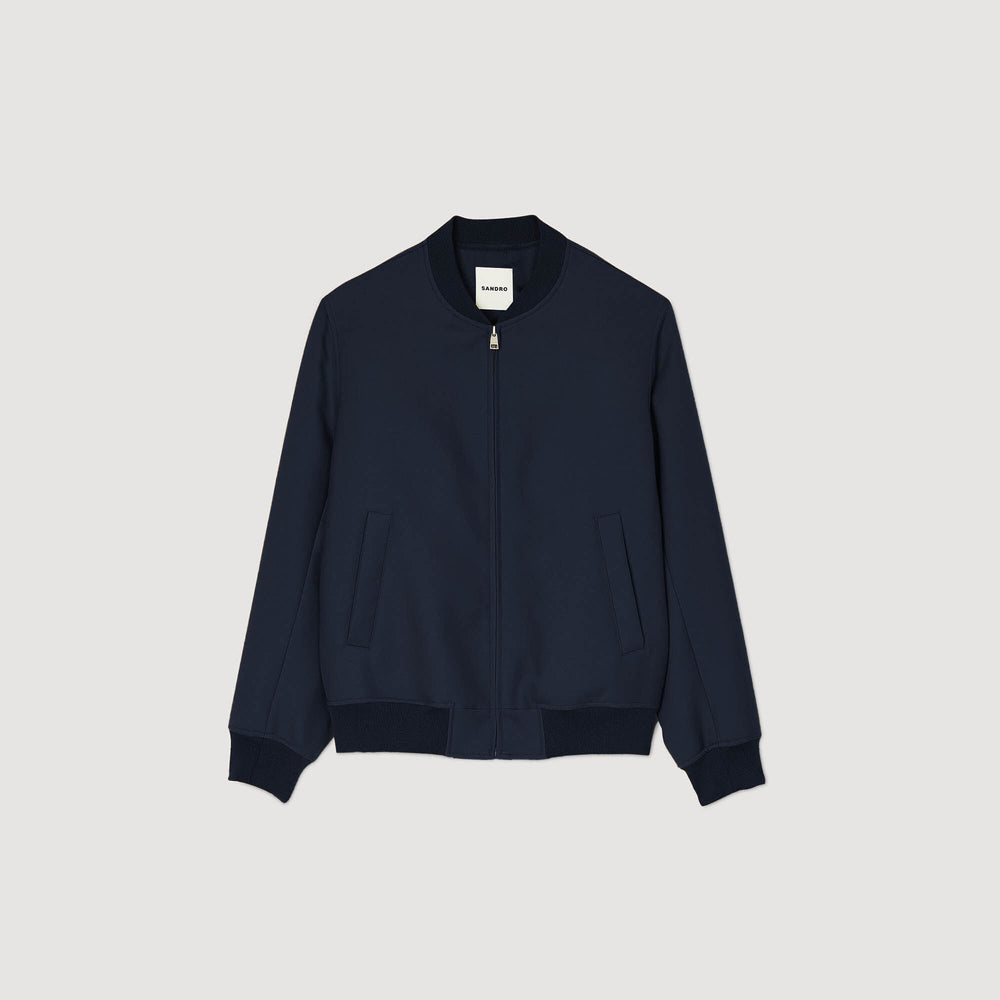 Sandro Men Zip-up varsity jacket