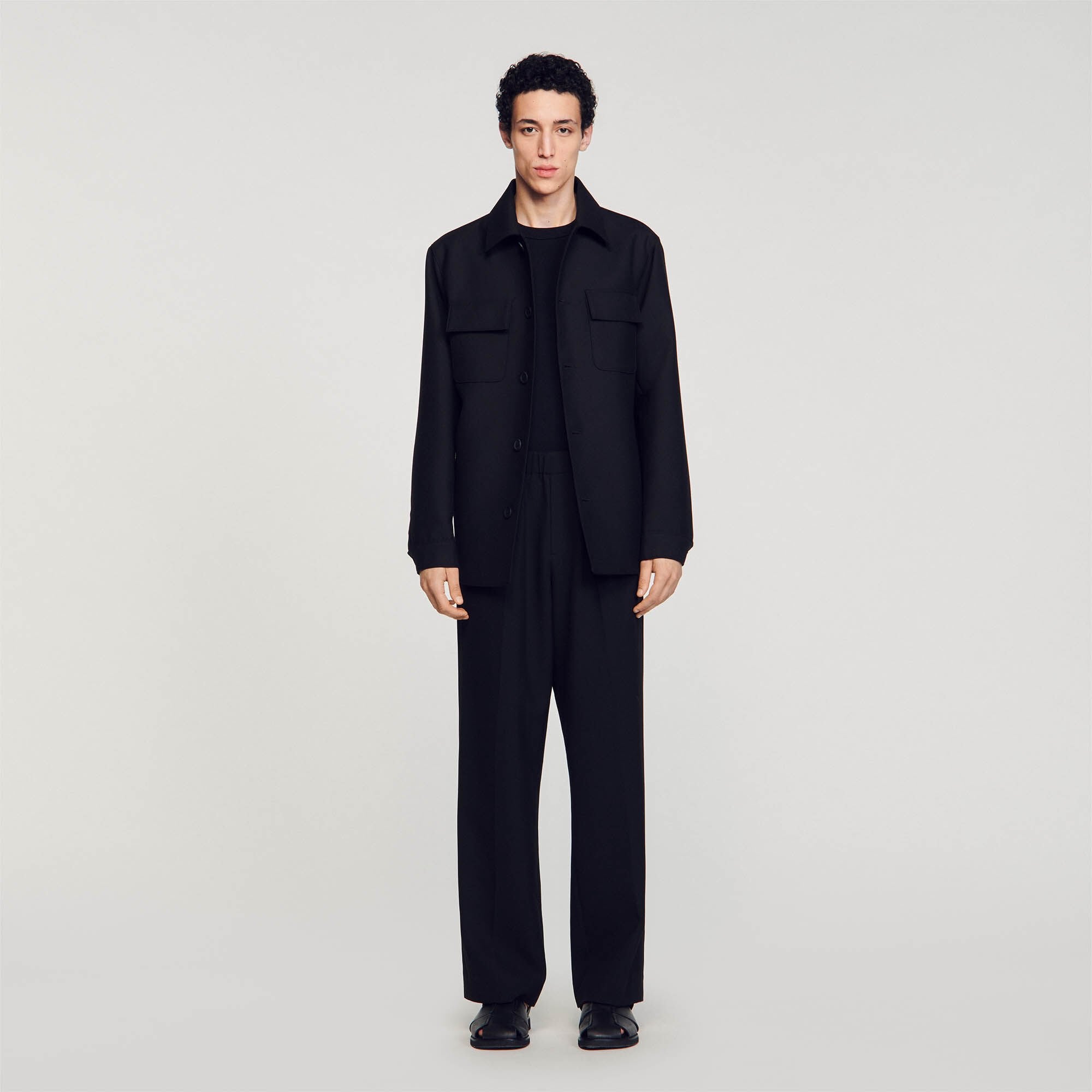 Sandro Men Buttoned oversized shirt