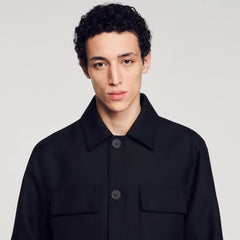 Sandro Men Buttoned oversized shirt