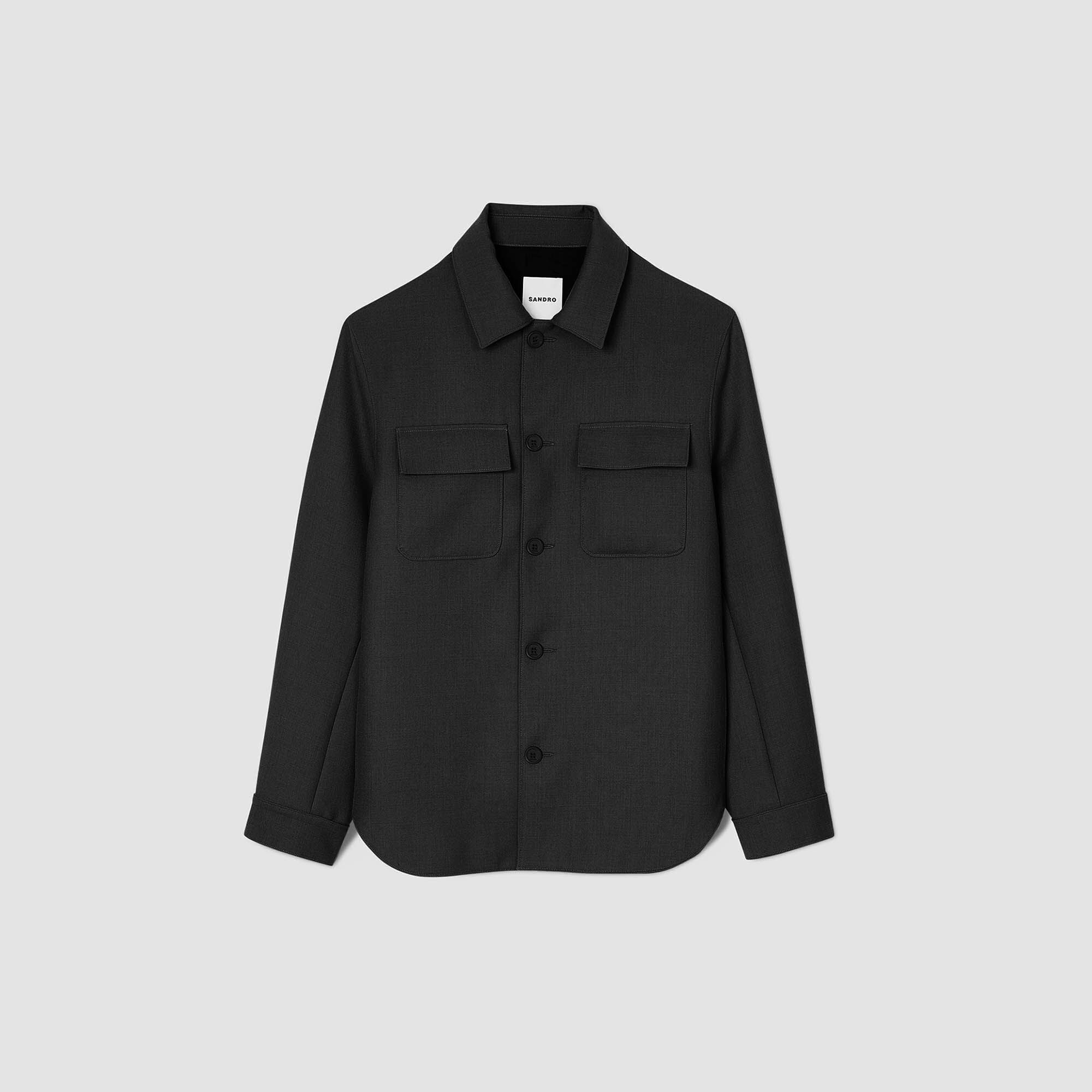 Sandro Men Buttoned oversized shirt