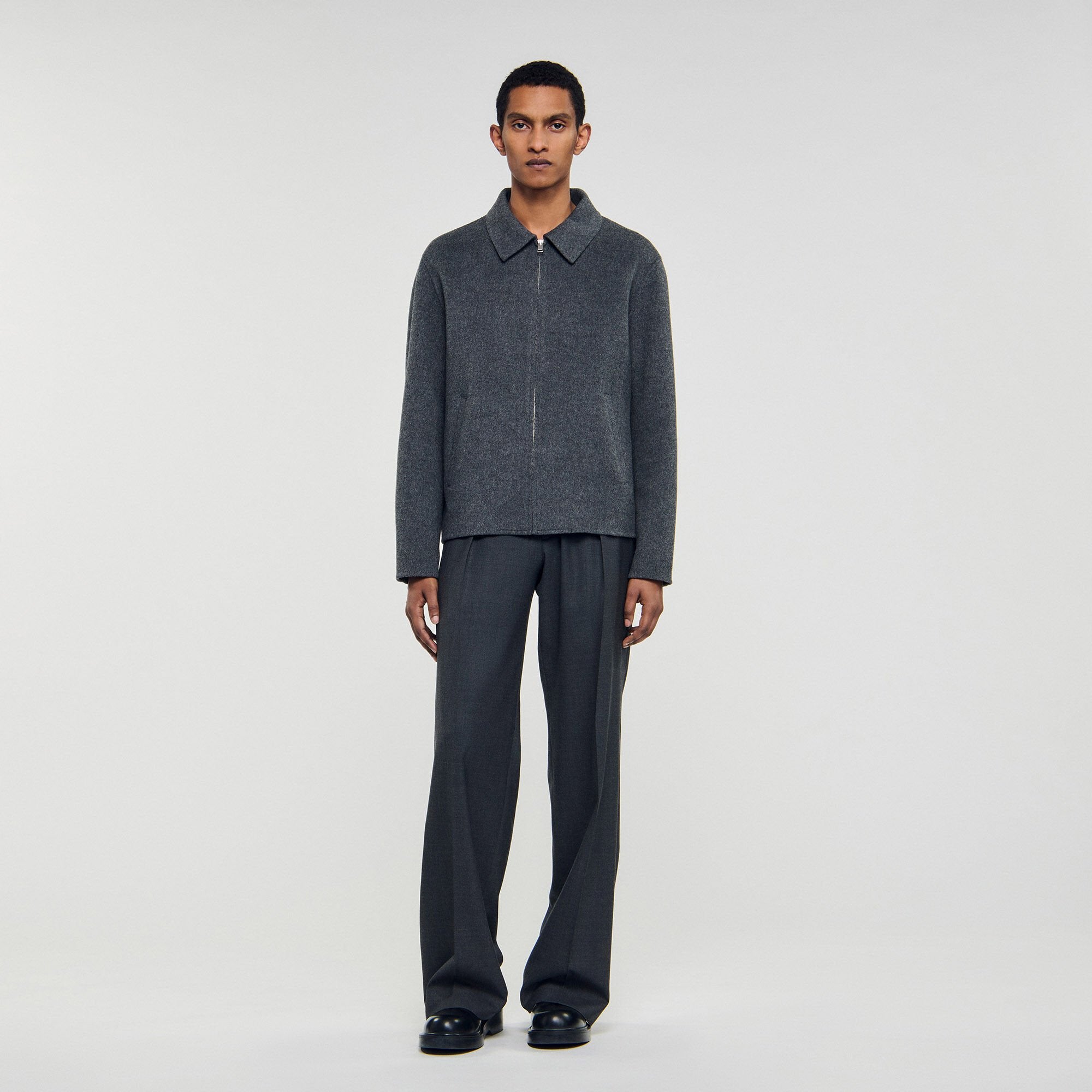 Sandro Men Double-faced wool jacket