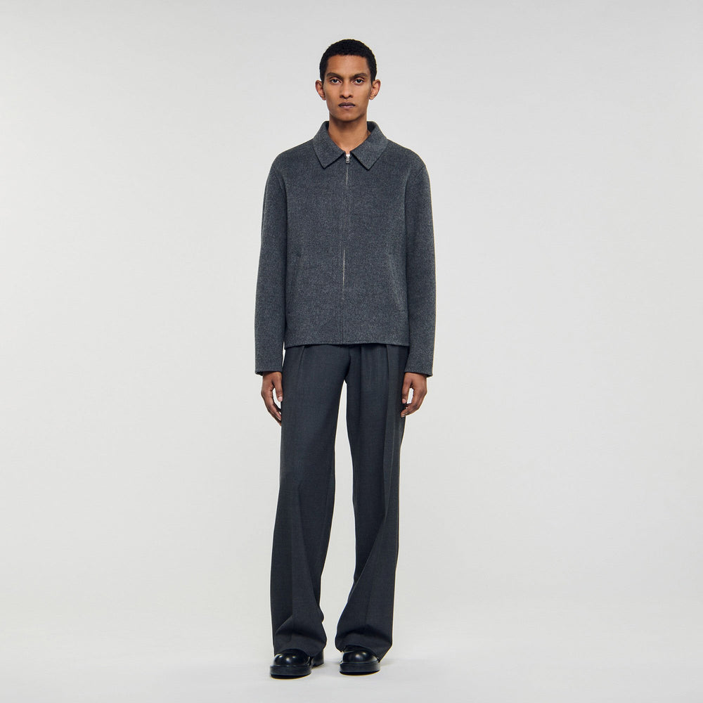 Sandro Men Double-faced wool jacket