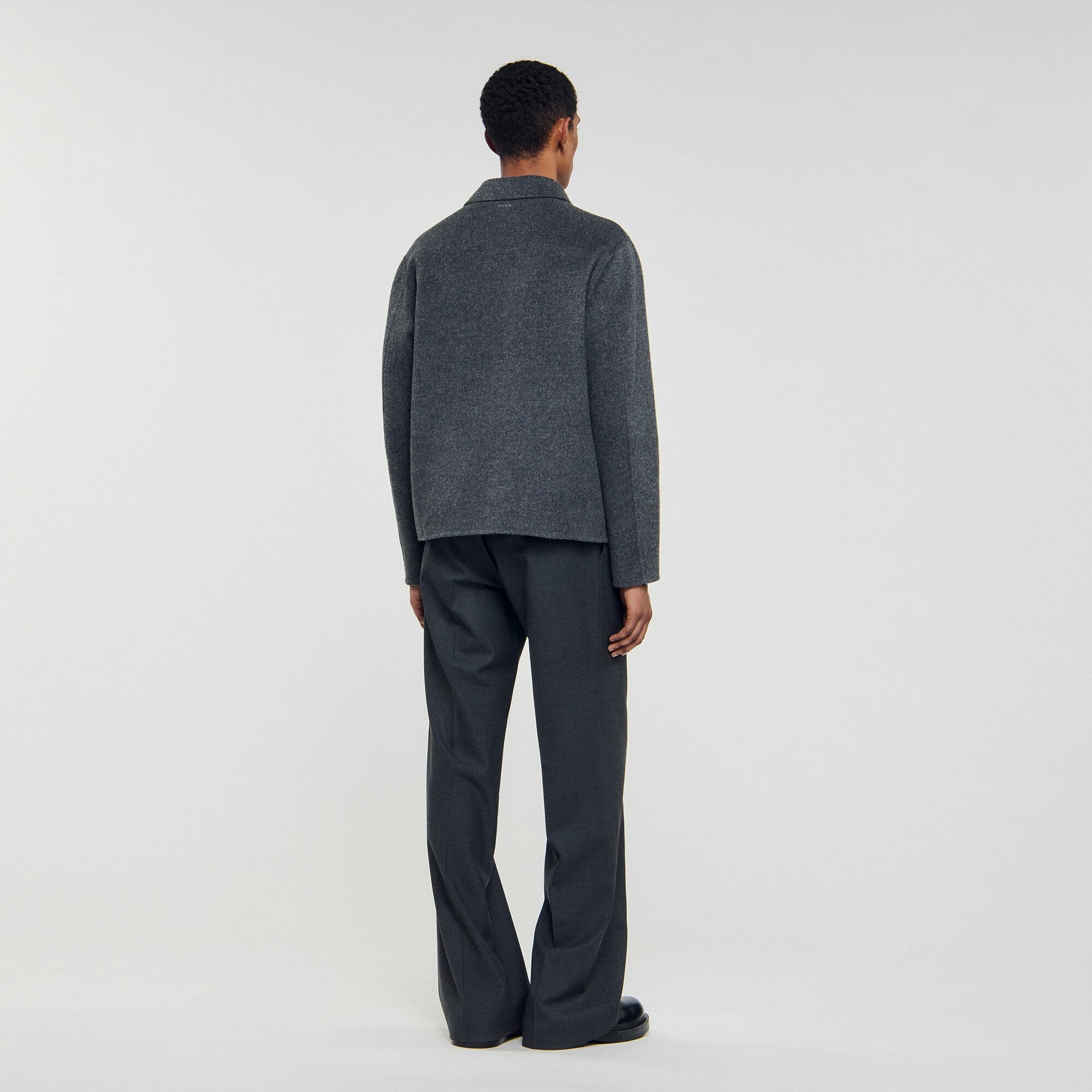 Sandro Men Double-faced wool jacket