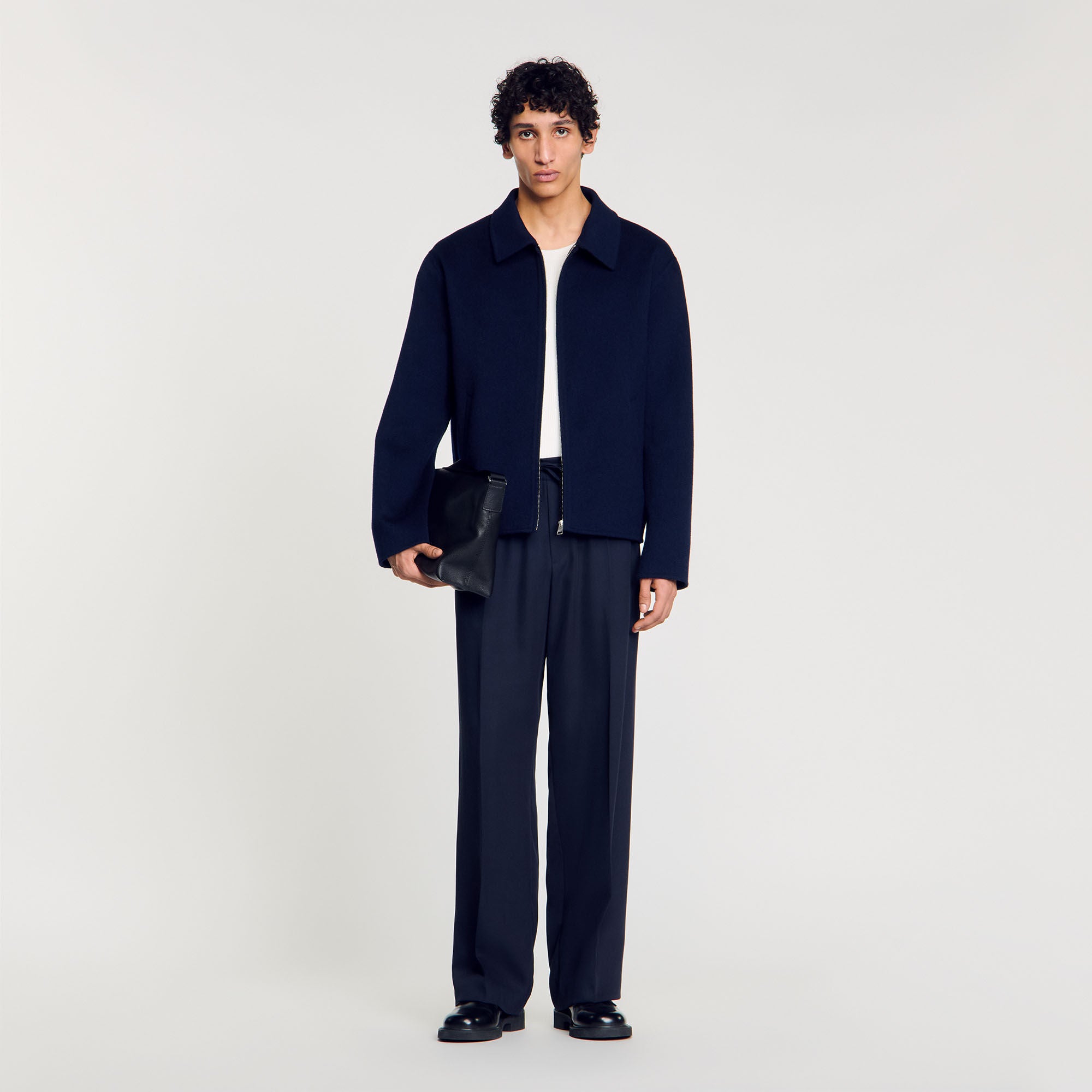 Sandro Men Double-faced wool jacket
