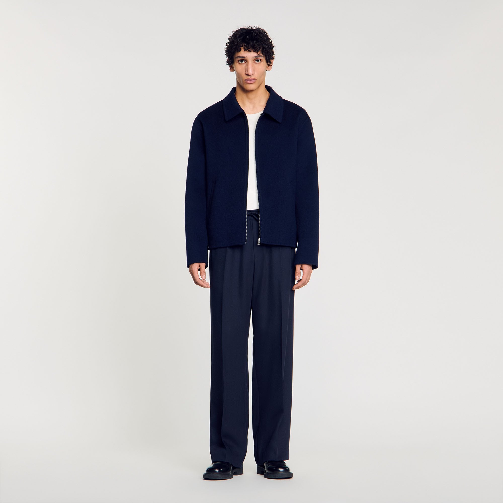 Sandro Men Double-faced wool jacket