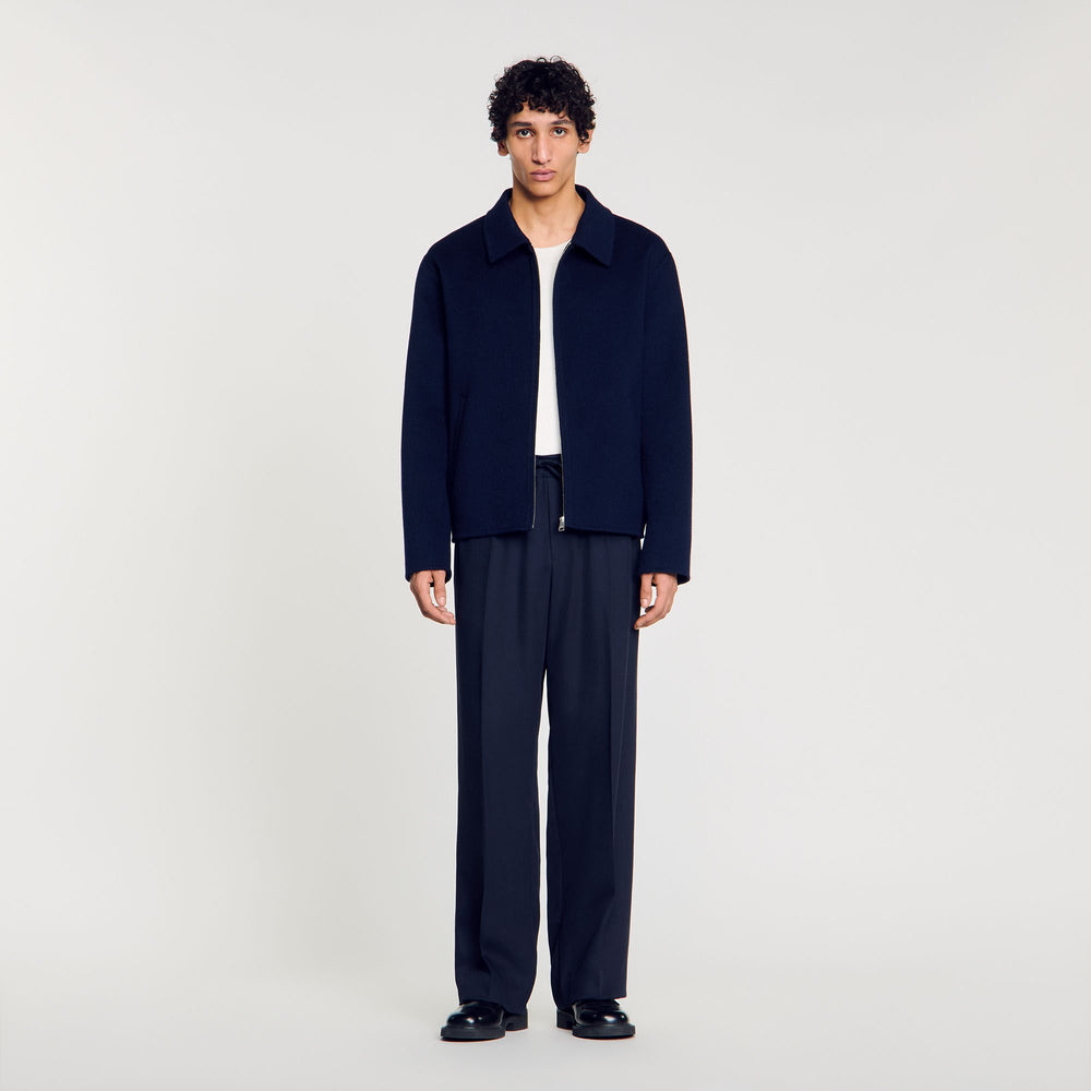 Sandro Men Double-faced wool jacket