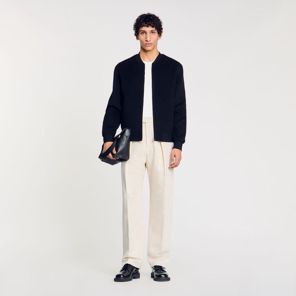 Sandro Men Double-faced wool jacket