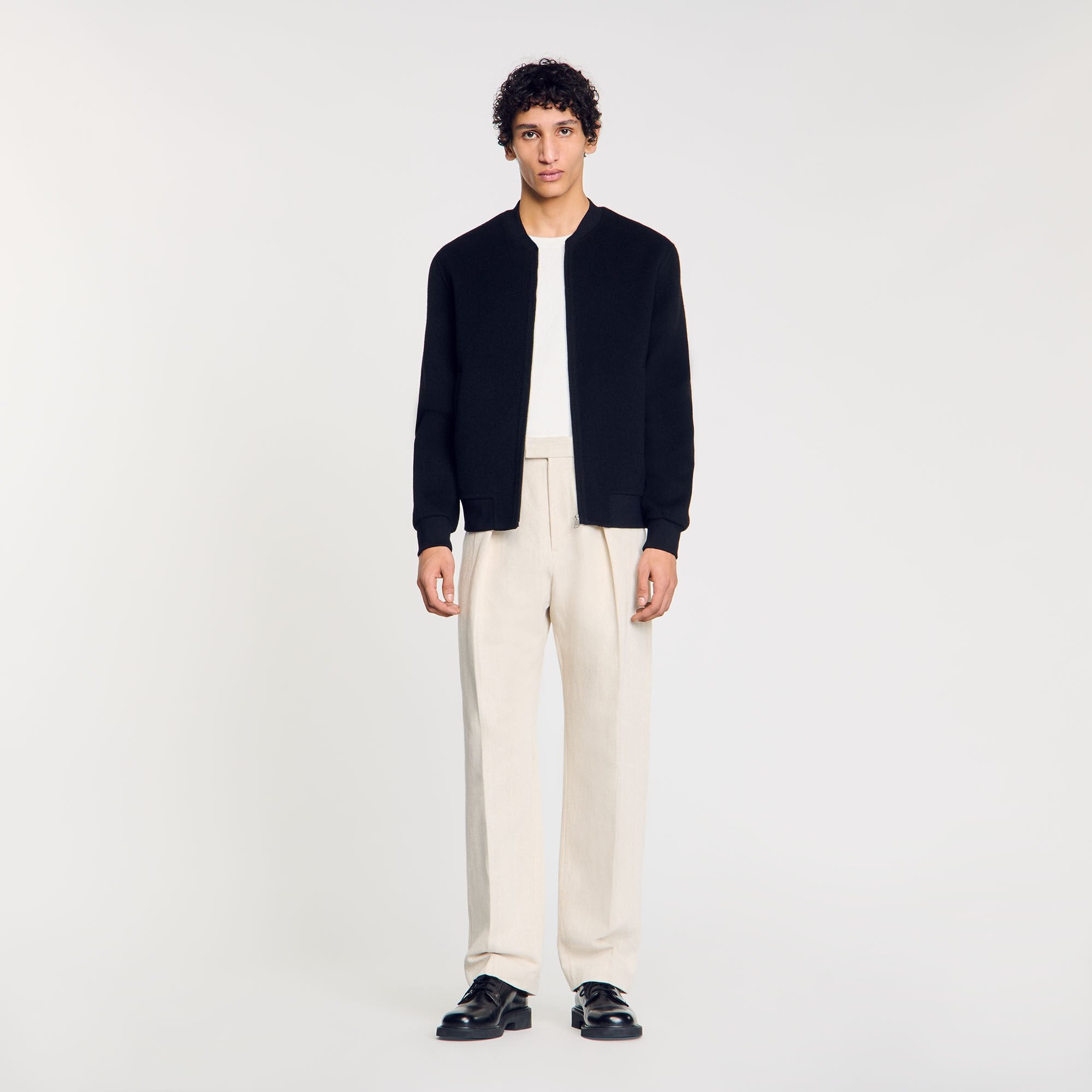 Sandro Men Double-faced wool jacket