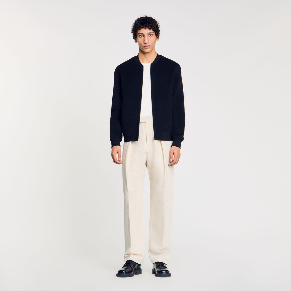 Sandro Men Double-faced wool jacket