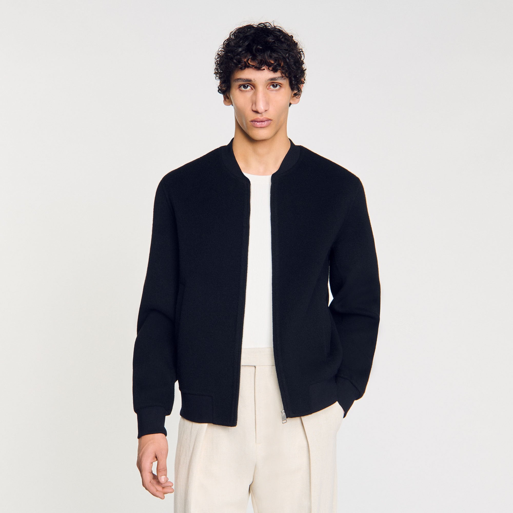 Sandro Men Double-faced wool jacket