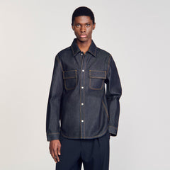 Sandro Men Denim oversized shirt