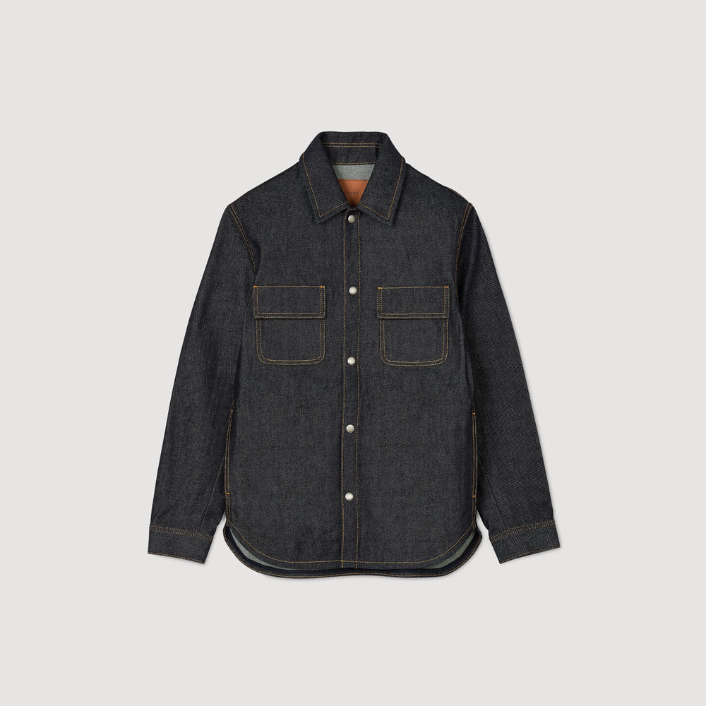 Sandro Men Denim oversized shirt