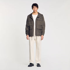 Sandro Men Hooded military parka