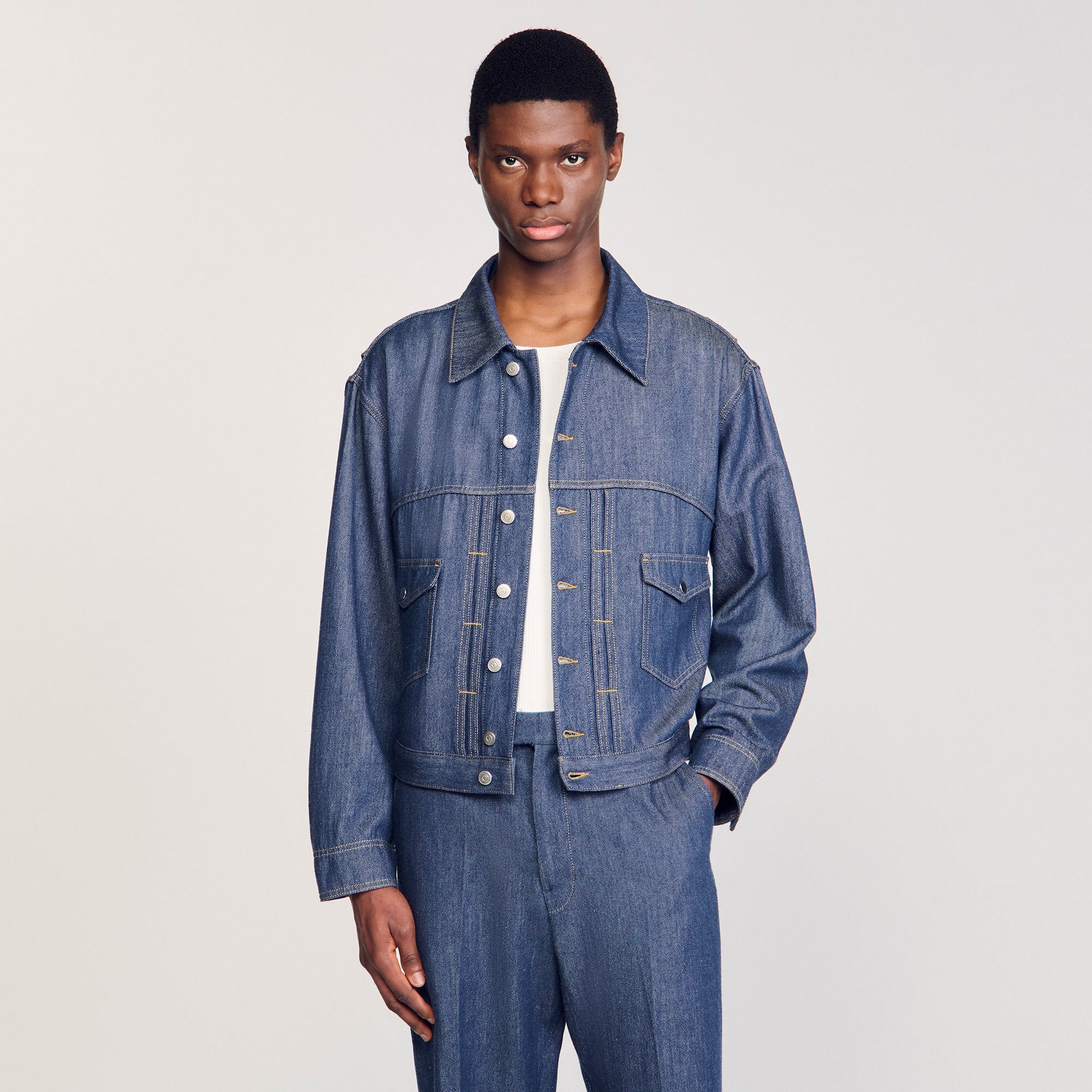 Sandro Men Chambray jacket