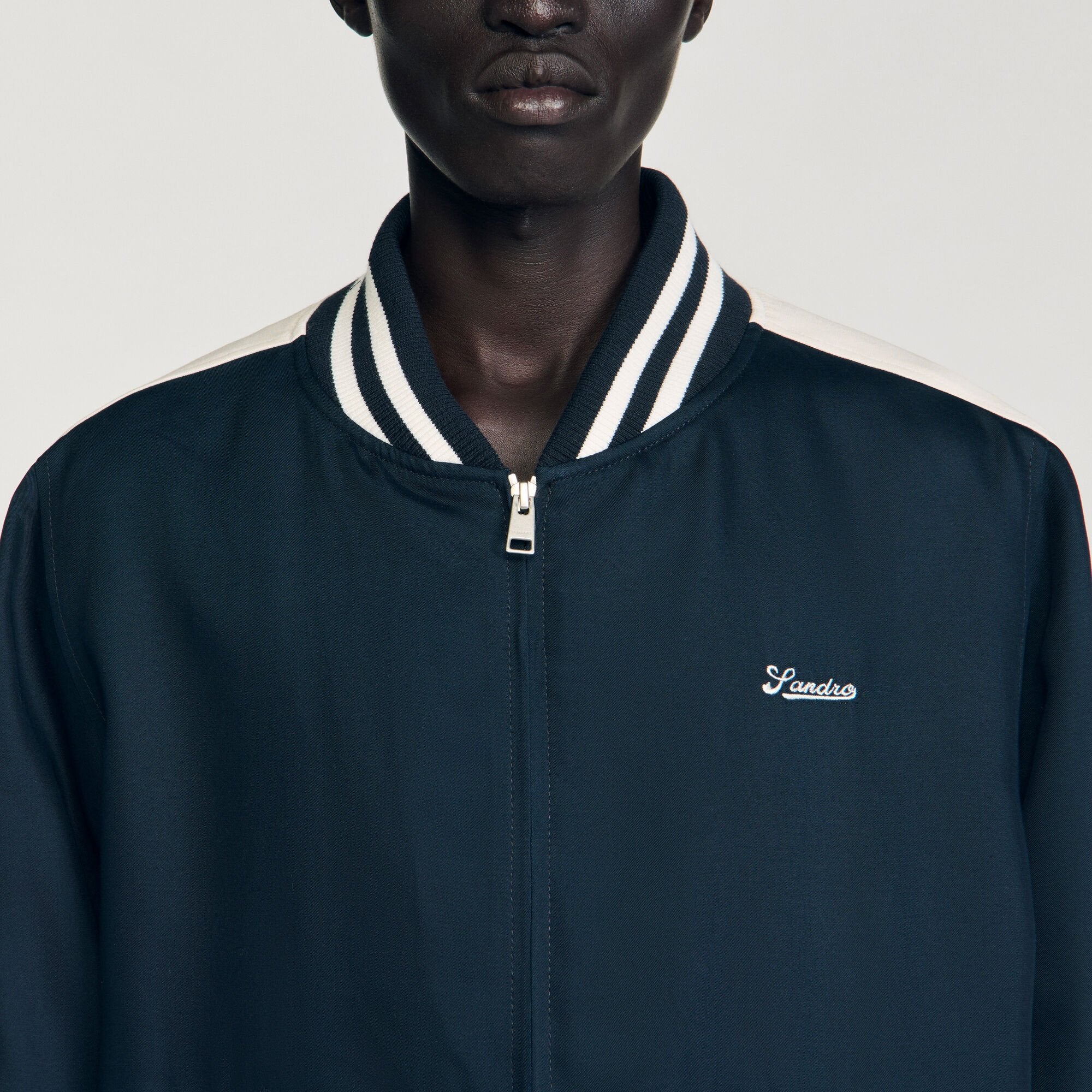 Sandro Men Zip-up varsity jacket