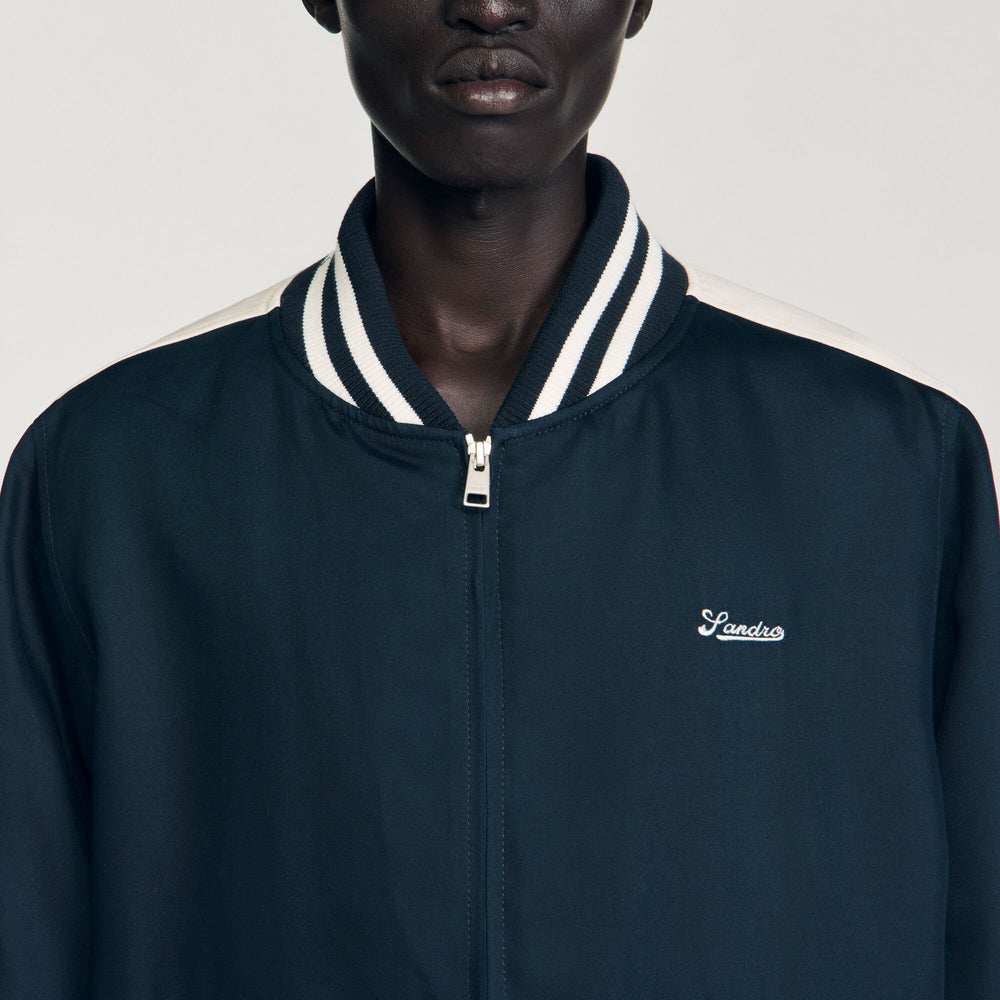 Sandro Men Zip-up varsity jacket