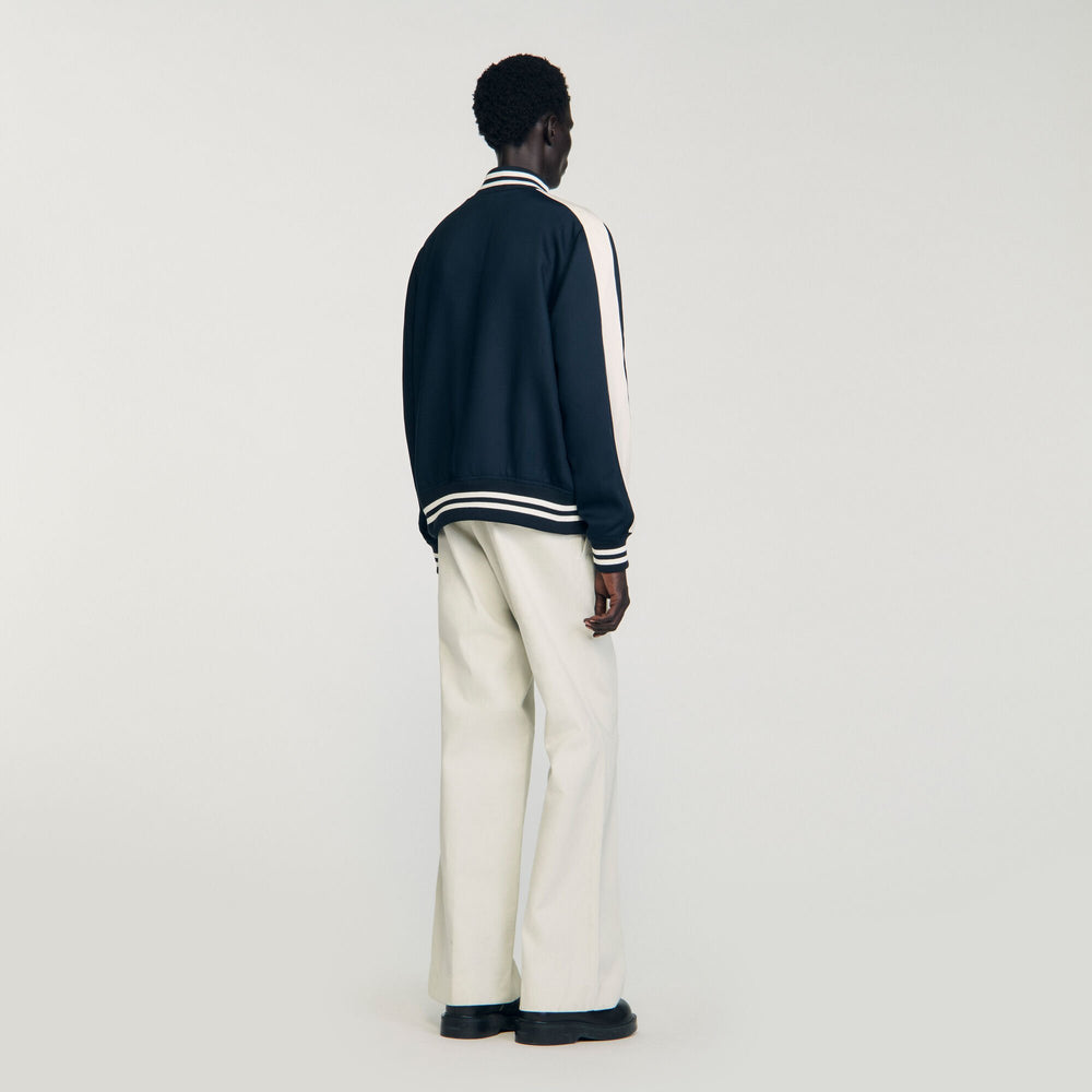 Sandro Men Zip-up varsity jacket