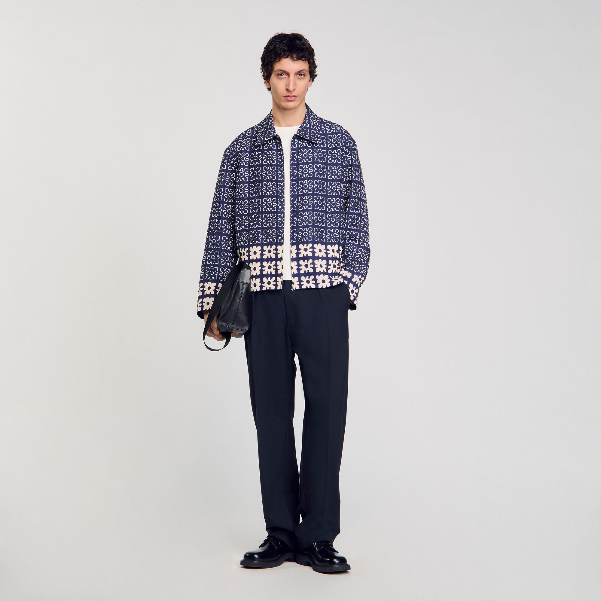 Sandro Men Jacket with floral motif