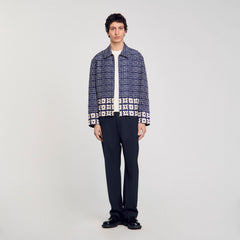 Sandro Men Jacket with floral motif